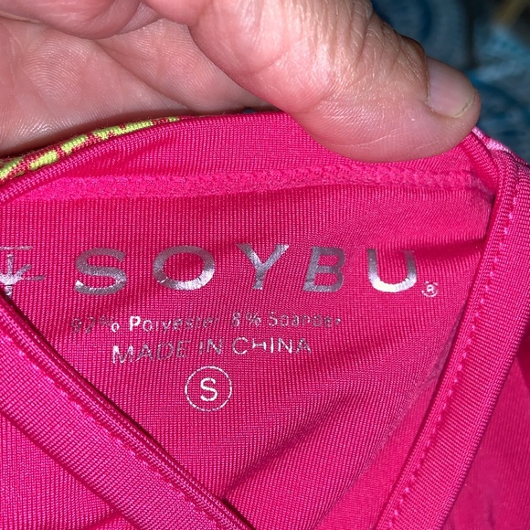 SOYBU pink paisley athletic dress with shelf bra size small - Picture 8 of 8